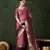 Wine khadi organza c wevon jacquard saree