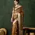 Mustard khadi organza wevon jacquard graceful traditional saree
