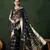 Navy blue khadi organza wevon jacquard graceful traditional saree