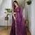 Wine jimmy choo c bollywood sequins work saree