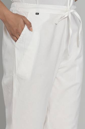  Cotton White Dyed pant