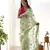 Pista girlie organza saree with resham embroidery work