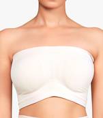 Women’s nylon spandex solid tube bra non- padded wire free pull on bandeau
