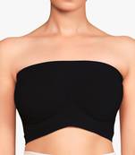 Women’s nylon spandex solid tube bra non- padded wire free pull on bandeau