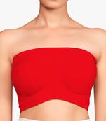 Women’s nylon spandex solid tube bra non- padded wire free pull on bandeau