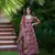 Pink beautiful print readymade partywear muslin suit