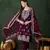 Purple beautiful roman silk fabric chikankari embroidery work festive wear salwar kameez
