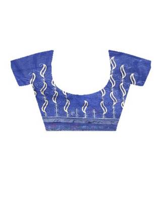 Blue girlie butterfly net c stylish resham embroidered partywear saree 5
