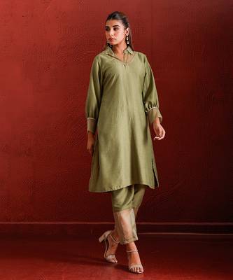 Olive green coord set 1