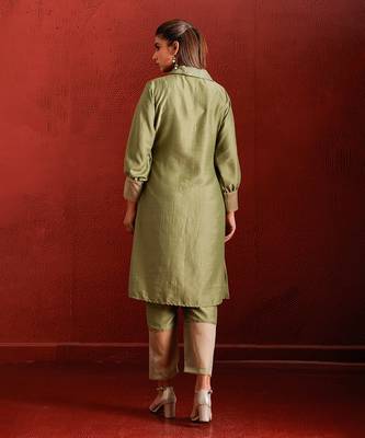 Olive green coord set 2