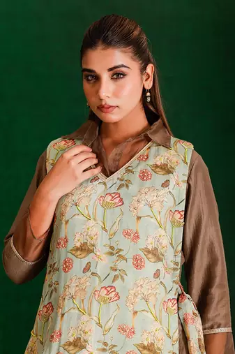 Brown And  green 2-in-1 styler set