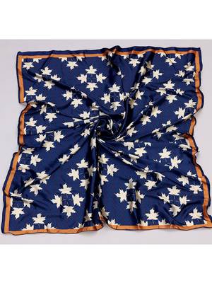 women's stylish square satin trendy digital printed fashion head neck scarf stole wrap hijab dupatta 4