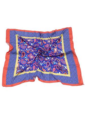 women's stylish square satin trendy digital printed fashion head neck scarf stole wrap hijab dupatta 3