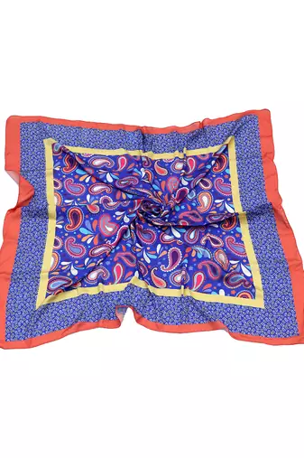women's stylish square satin trendy digital printed fashion head neck scarf stole wrap hijab dupatta