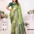 Light-Green Banarasi Tissue Silk Saree