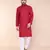 Men's maroon cotton kurta