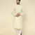 Men's yellow art silk kurta