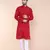 Men's maroon cotton kurta