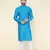 Men's aqua silk kurta