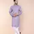 Men's mouve cotton silk kurta