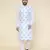Men's white silk kurta