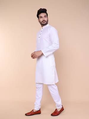 Men's cream cotton kurta | wedding, festival & eid ethnic wear 2