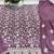 Purple georgette semi stitched salwar suit with dupatta