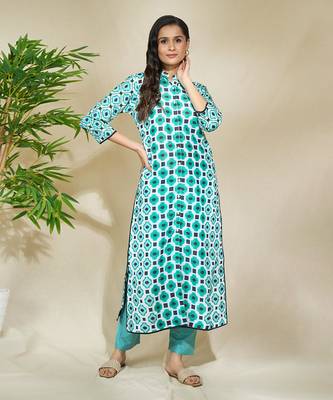 Aqua beaded long cape with intricate hand work of african bead cutdana sequnce blue jaam cotton pants 1