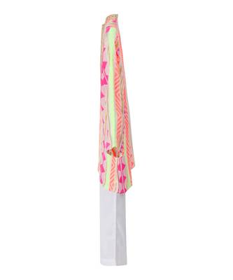 Viscose lurex kurta paired with  glaze cotton pyjama. detailed with multicolor mirror lace 3