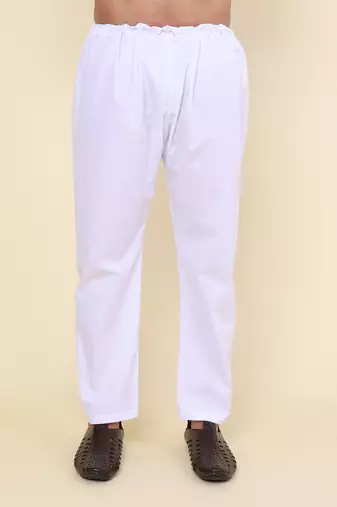 Men's white pure cotton kurta