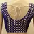 Royal blue mirrorwork blouse
