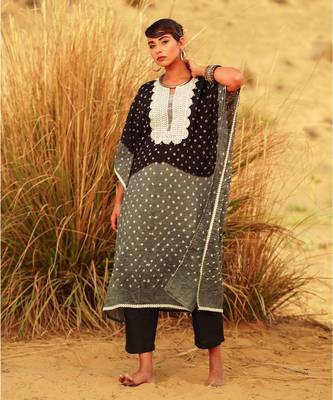 Multicolor Monochrome kaftan set 1