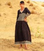 Black Dot Printed dress