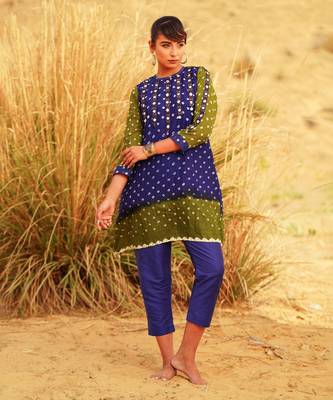 Blue Printed co-ord set 1