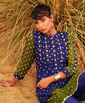 Blue Printed co-ord set 3