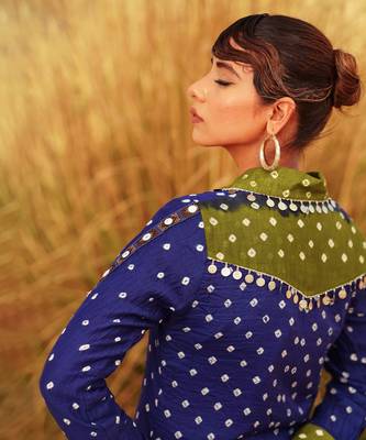 Blue Printed shirt set 5
