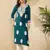 women blue viscose rayon solid embroidered straight kurta