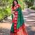 Green zari woven silk women's saree with blouse piece