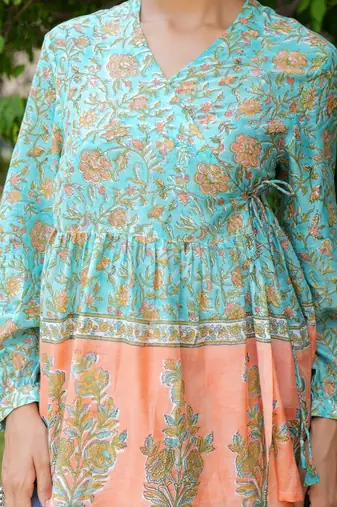 Wrap Around Turquoise Ananya Top