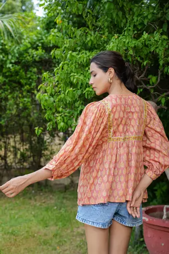 Peach Yellow Top