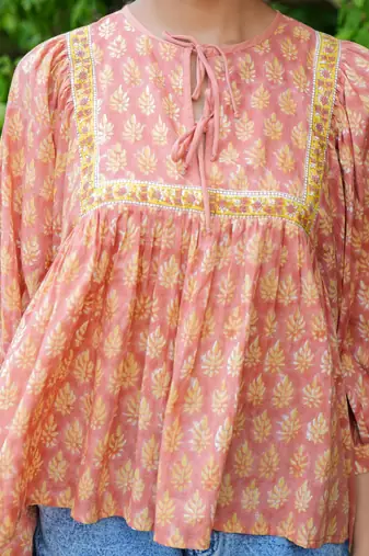 Peach Yellow Top