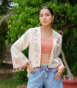 White Jesika Kaftan Top