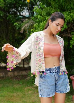 White Jesika Kaftan Top 4