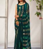 Women embellished sequinned celebrity saree