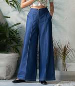 Deep indigo denim pants