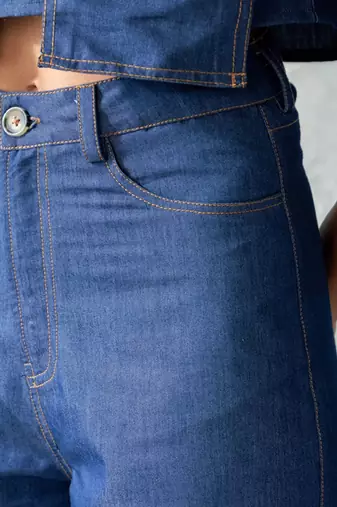 Onyx blue denim pants