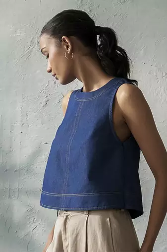Twilight denim top