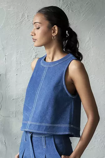 Urban denim top