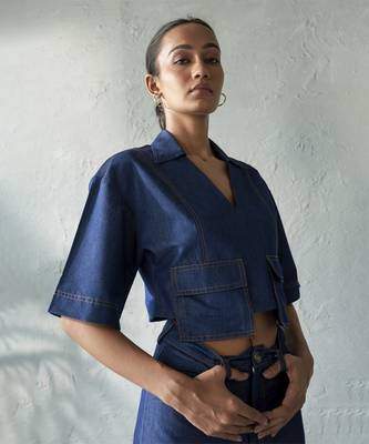 Onyx denim top 1