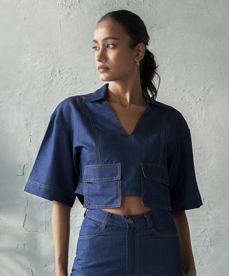 Onyx denim top 4